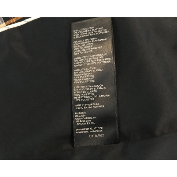 Anthropologie Maeve Oversized Plaid Equestrian Blazer - Size 4 - Picture 10 of 11